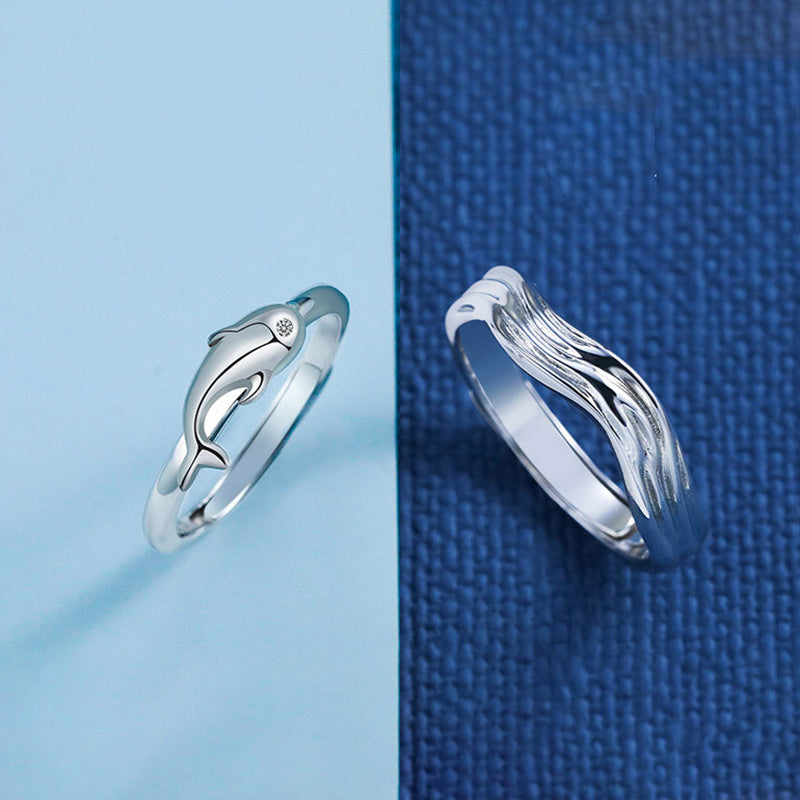 Disney Moana Inspired Blue & White Diamond Ring in Sterling Silver |  Enchanted Disney Fine Jewelry